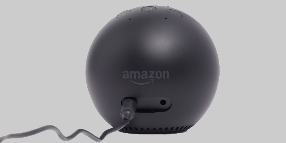 Amazon Echo Spot rear aux input