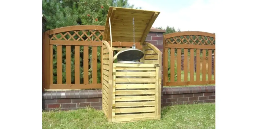 Checo Ltd Single Wooden Wheelie Bin Store