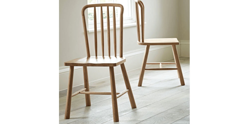 Cox & Cox Bergen Oak Dining Chairs