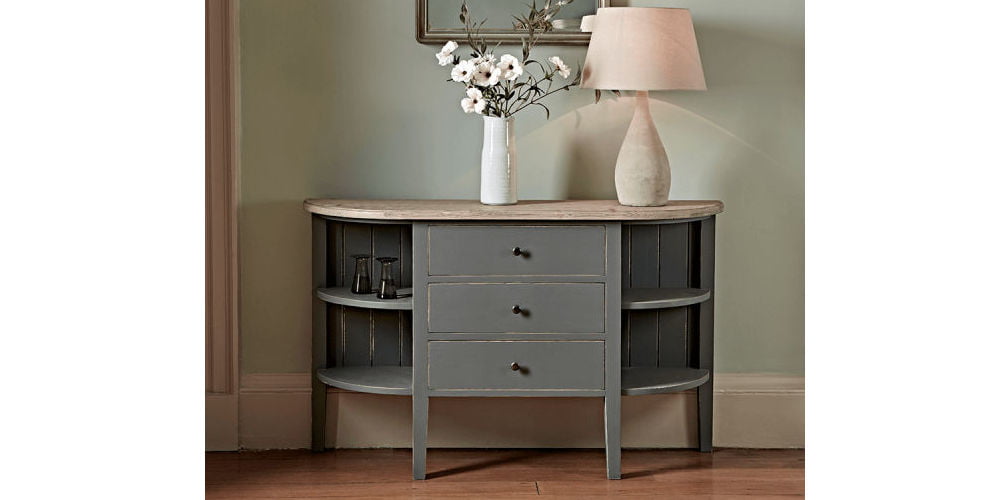 Cox & Cox Rounded Storage Console Table
