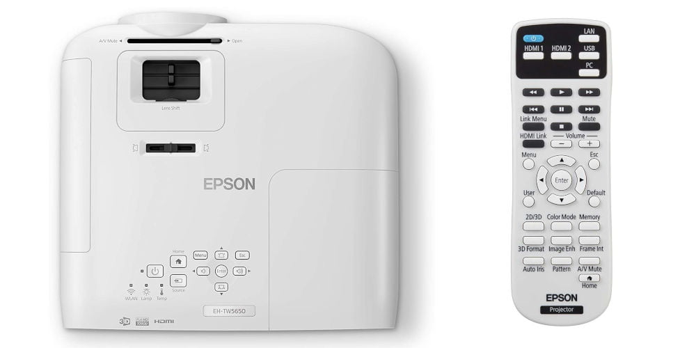 Epson EH-TW5650 top