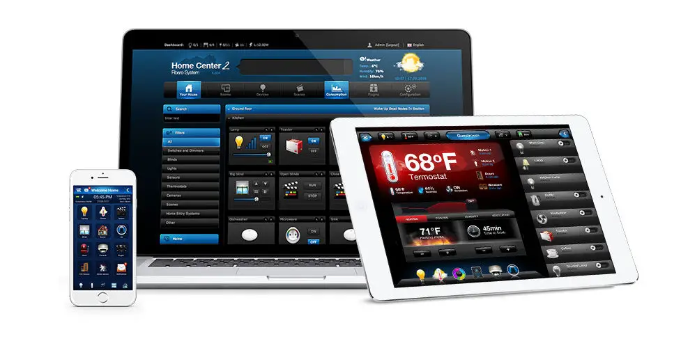 FIBARO app software tablet