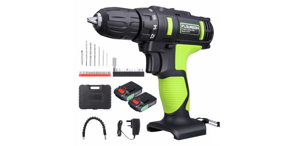 FLOUREON 21V Cordless Drill Driver Kit