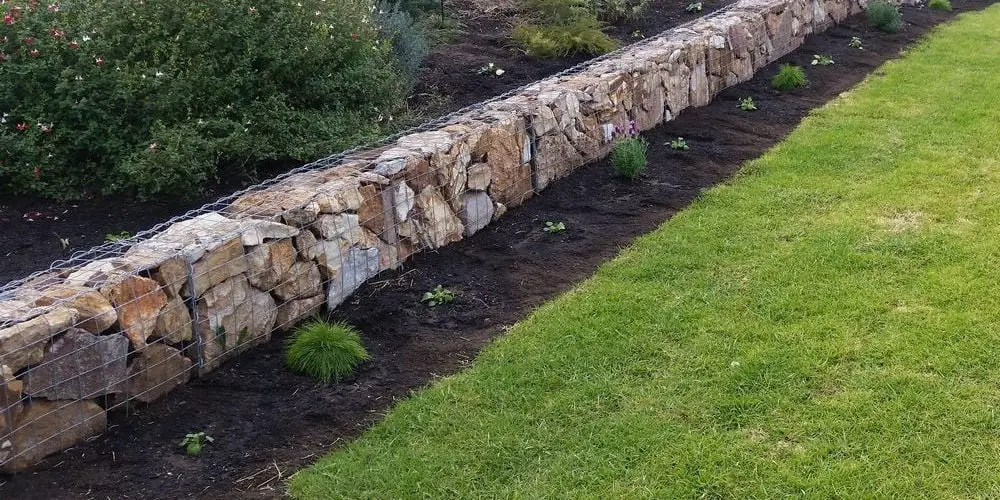 Gabion edging Pinterest