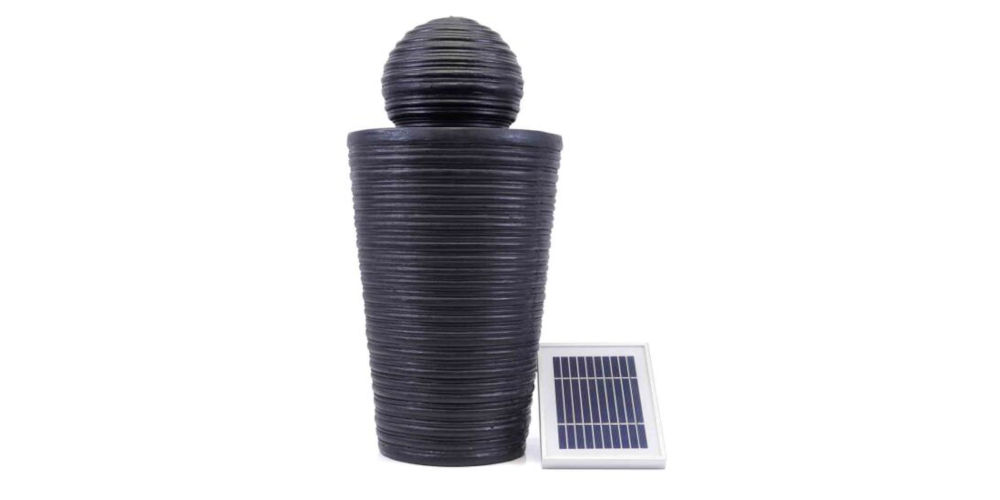 Gardenwize Solar Plinth Ball Water Feature