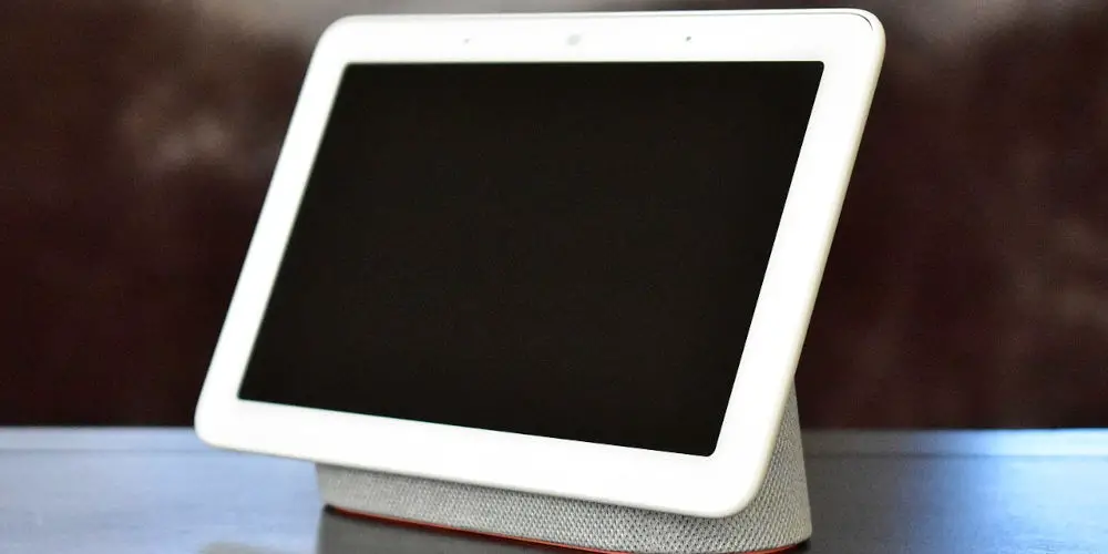 Google Nest Hub on table