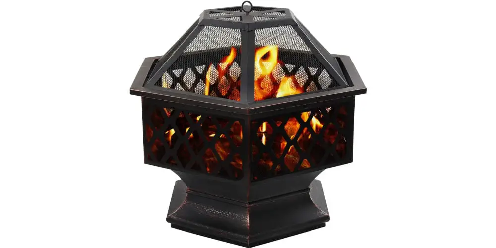 Grandma Shark Steel Hexagonal Fire Pit