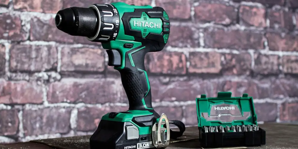 Hitachi DV18DBFL2 18V Brushless Combi Drill action