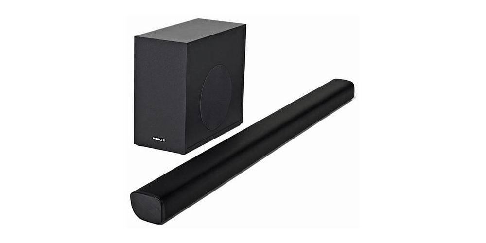 Hitachi soundbar with woofer