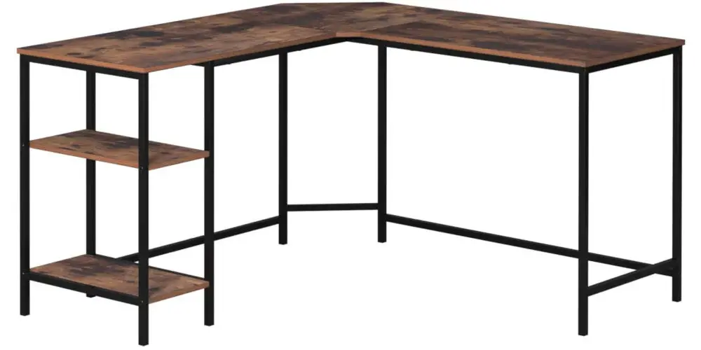 Homfa L-Shaped Corner Workstation