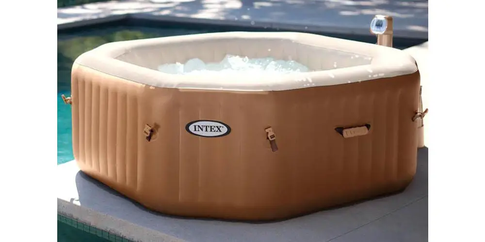 Intex Octagonal Pure Spa Bubble Therapy Hot Tub