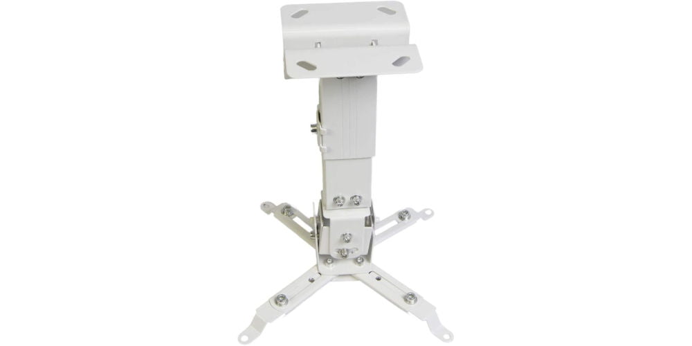 Basics Tilting Projector Bracket Mount for Ceiling and Wall 33lbs Capacity 15 kg White 