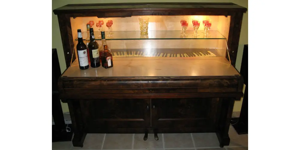 Michael Meyer Fine Woodworking old piano bar