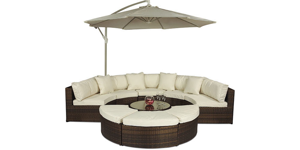 Monaco Rattan Sofa Set large