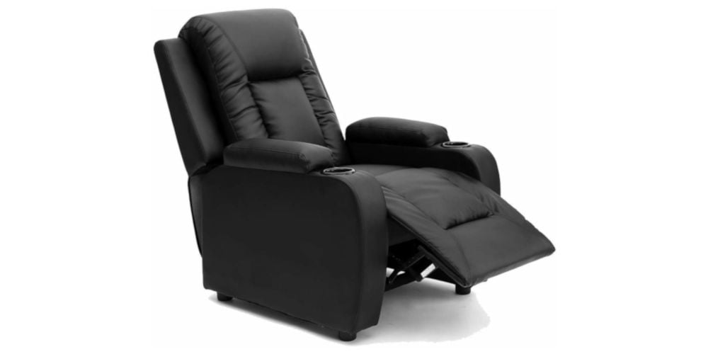 More4Homes Oscar Leather Recliner with Drink Holders