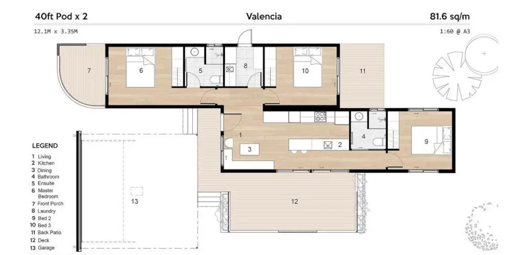 Nova Deko Modular 3 bed