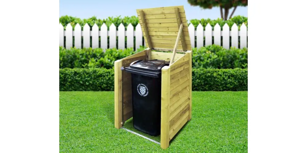 Rutland County Garden Furniture Morcott Single Wheelie Bin Storage Unit