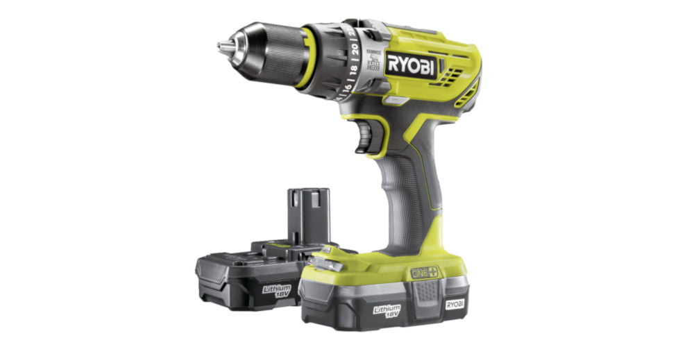 Ryobi R18PD31-213S Combi Drill side