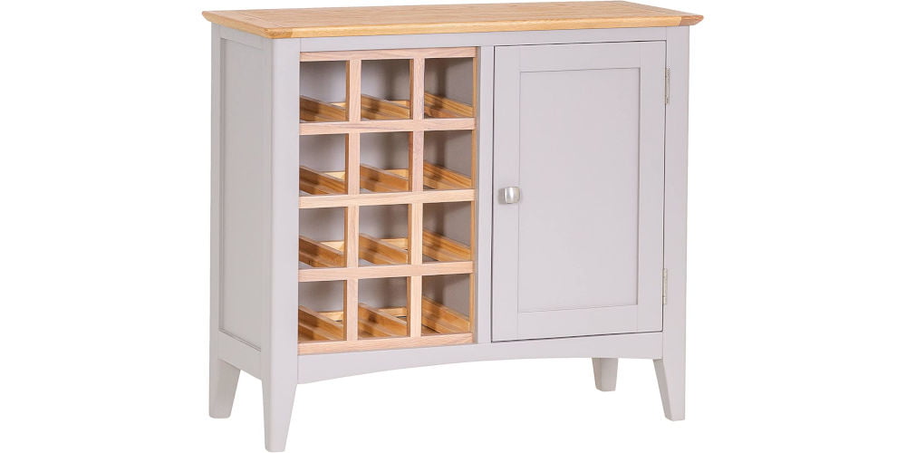 Furniture Outlet Malvern Painted Oak Wine Cabinet