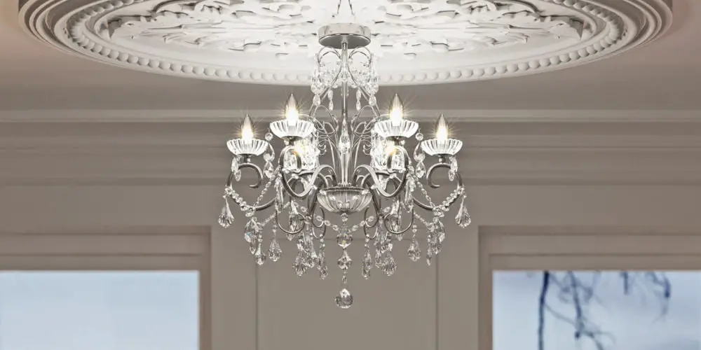 Victoria Plum bathroom chandelier