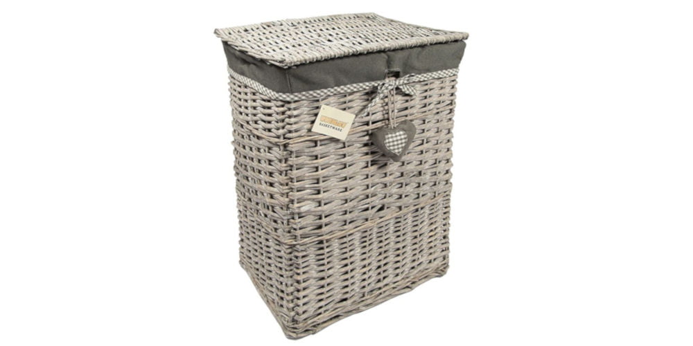 WoodLuv Wicker Laundry Basket