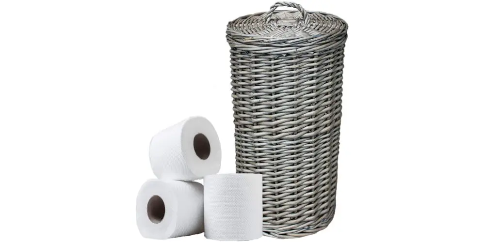 Wrenbury Wicker Toilet Roll Holder Basket