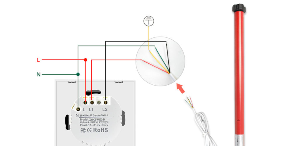 Zemismart ESA25S wiring