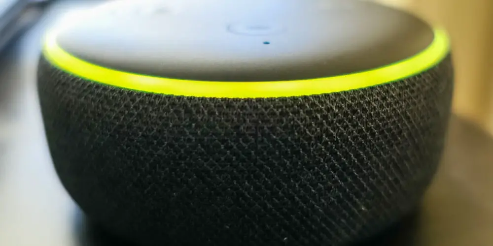 alexa echo dot yellow light