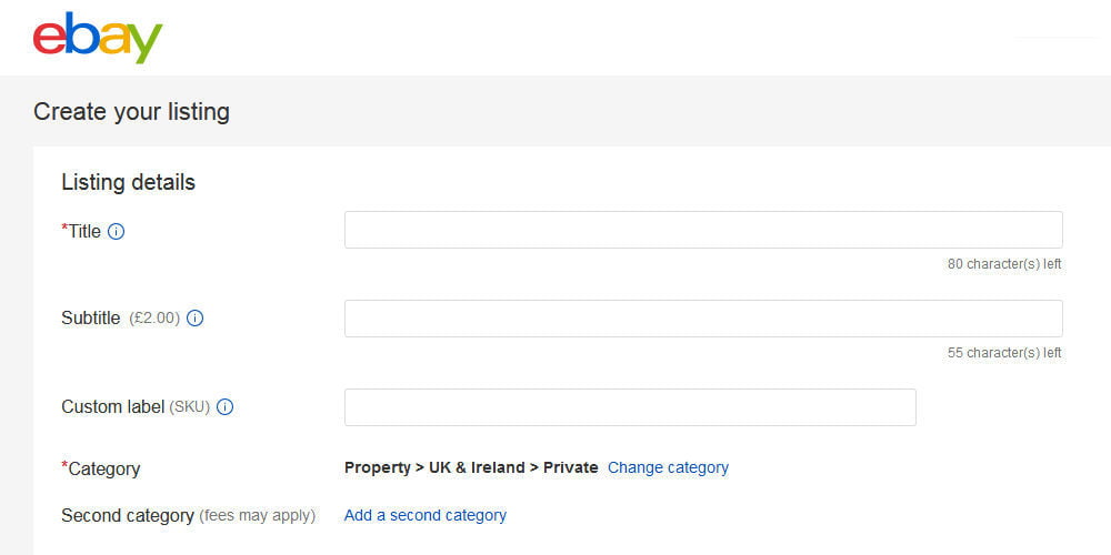 ebay listing title