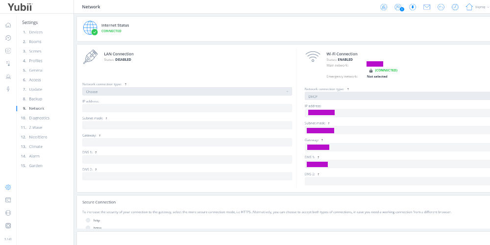 fibaro online portal ip address screen