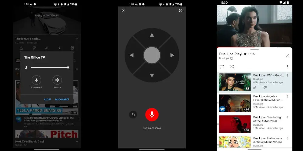 hidden Chromecast controls