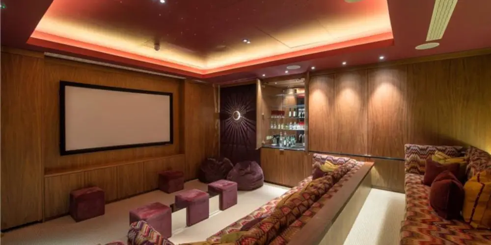 modern media room