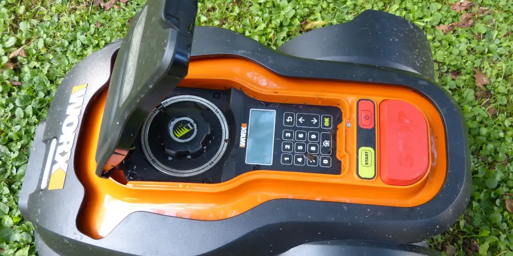 robotic mower controls