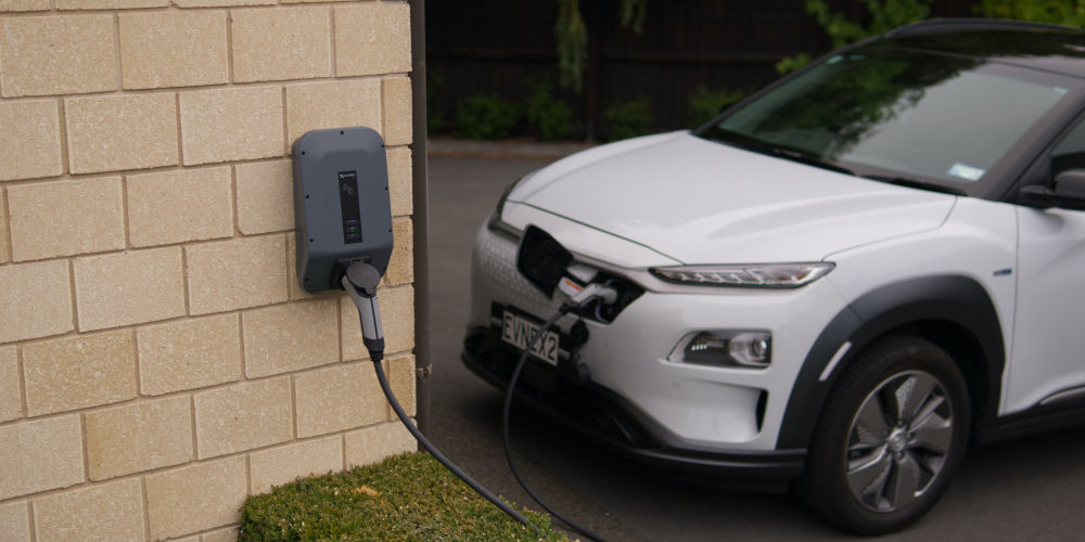 smart car charging outdoors