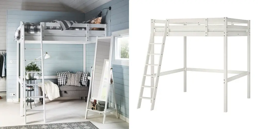 storå loft bed frame white IKEA