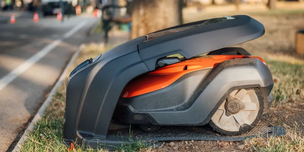 storing robot mower charging base