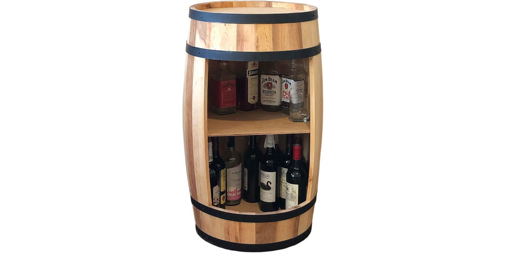 weeco Wooden Barrel Drinks Cabinet