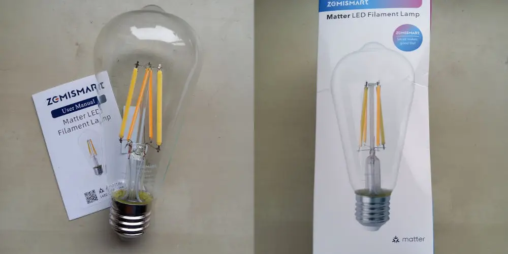 zemismart matter bulb package